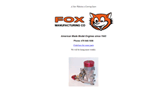 Desktop Screenshot of foxmanufacturing.com