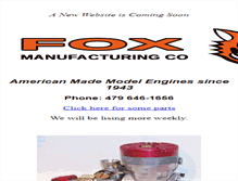 Tablet Screenshot of foxmanufacturing.com